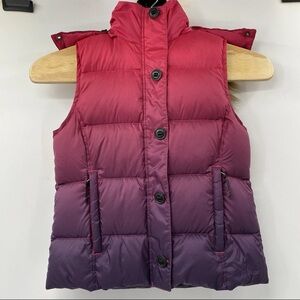 L.L. Bean Ombre Pink to Purple Puffer Vest